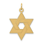 Load image into Gallery viewer, 14K Yellow Gold Laser Designed Star of David Pendant
