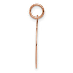 Load image into Gallery viewer, 14K Rose Gold Plain .011 Gauge Circular Engraveable Disc Charm Pendant
