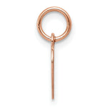 Load image into Gallery viewer, 14K Rose Gold Plain .011 Gauge Engraveable Heart Disc Charm Pendant
