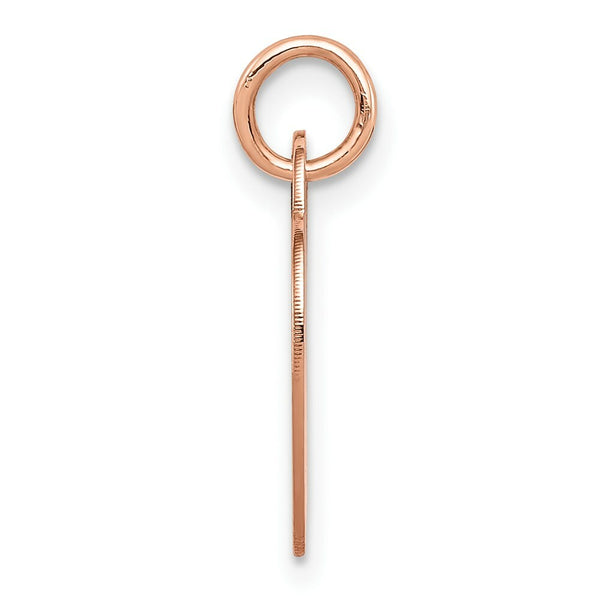 14K Rose Gold Medium Engraveable Heart Charm
