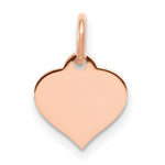 Load image into Gallery viewer, 14K Rose Gold Heart Disc Charm
