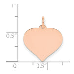 Load image into Gallery viewer, 14K Rose Gold Heart Disc Charm
