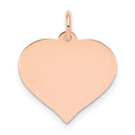 Load image into Gallery viewer, 14K Rose Gold Heart Disc Charm
