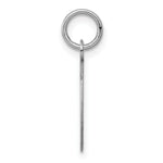Load image into Gallery viewer, 14K White Gold Plain .027 Gauge Oval Engravable Disc Charm 20mm length
