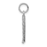Load image into Gallery viewer, 14K White Gold Etched Design .013 Gauge Engravable Heart 18x16mm Charm
