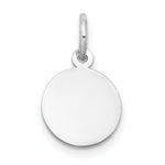 Load image into Gallery viewer, 14K White Gold Plain .009 Gauge Round Engravable 10mm Disc Charm
