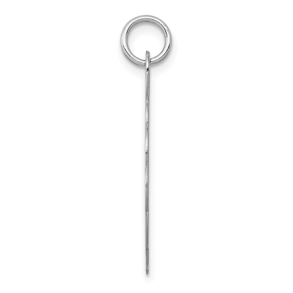 14K White Gold .018 Gauge Engravable Scalloped 23mm Disc Charm