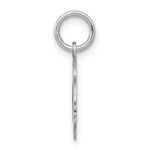 Load image into Gallery viewer, 14K White Gold Plain Small Facing Left Engravable Girl Charm 20mm length
