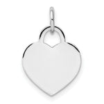Load image into Gallery viewer, 14K White Gold Small Engravable Heart
