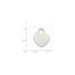 Load image into Gallery viewer, 14K White Gold Large Engravable Heart
