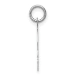 Load image into Gallery viewer, 14K White Gold Plain Medium Facing Right Engravable Boy Charm 24mm length
