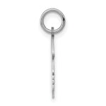 Load image into Gallery viewer, 14K White Gold Plain Medium Facing Right Engravable Girl Charm 24mm length
