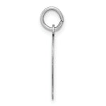 Load image into Gallery viewer, 14K White Gold Plain Medium Facing Left Engravable Boy Charm 24mm length
