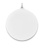 Load image into Gallery viewer, 14K White Gold Round Disc Charm 32mm width

