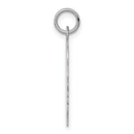 Load image into Gallery viewer, 14K White Gold Plain Medium Facing Right Engravable Girl Charm 28mm length
