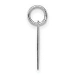Load image into Gallery viewer, 14K White Gold Heart Disc Charm 14mm Diameter
