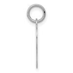 Load image into Gallery viewer, 14K White Gold Heart Disc Charm 16mm Diameter
