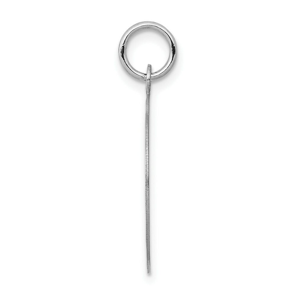 14K White Gold Etched .013 Gauge Engraveable Round Disc Charm