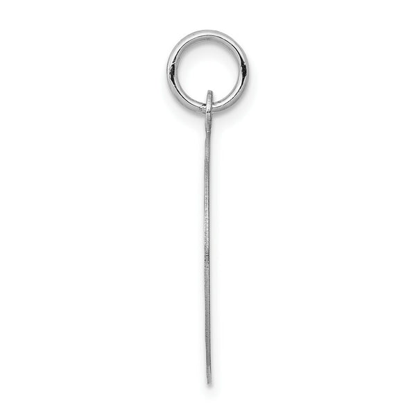 14K White Gold Etched .018 Gauge Engraveable Round Disc Charm