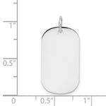 Load image into Gallery viewer, 14K White Gold Plain .027 Gauge Engraveable Dog Tag Disc Charm
