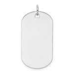 Load image into Gallery viewer, 14K White Gold Plain .013 Gauge Engraveable Dog Tag Disc Charm
