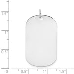 Load image into Gallery viewer, 14K White Gold Plain .013 Gauge Engraveable Dog Tag Disc Charm
