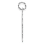 Load image into Gallery viewer, 14K White Gold Plain Large Facing Right Engravable Girl Charm 31mm length
