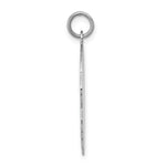 Load image into Gallery viewer, 14K White Gold Plain Large Facing Left Engravable Boy Charm 31mm length
