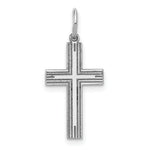 Load image into Gallery viewer, 14K White Gold Solid Cross Pendant
