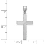Load image into Gallery viewer, 14K White Gold Latin Cross Pendant 28mm length
