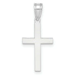 Load image into Gallery viewer, 14K White Gold Polished 22x11mm Cross Pendant
