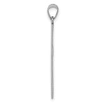 Load image into Gallery viewer, 14K White Gold 32x19mm Engravable Polished Cross Pendant
