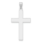 Load image into Gallery viewer, 14K White Gold 32x19mm Engravable Polished Cross Pendant
