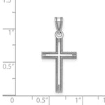 Load image into Gallery viewer, 14K White Gold Solid Cross Pendant
