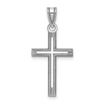 Load image into Gallery viewer, 14K White Gold Solid Cross Pendant
