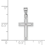 Load image into Gallery viewer, 14K White Gold Solid Cross Pendant
