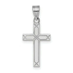 Load image into Gallery viewer, 14K White Gold Solid Cross Pendant

