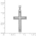 Load image into Gallery viewer, 14K White Gold Solid Cross Pendant
