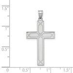 Load image into Gallery viewer, 14K White Gold Solid Cross Pendant
