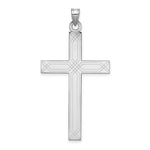 Load image into Gallery viewer, 14K White Gold Solid Cross Pendant
