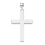 Load image into Gallery viewer, 14K White Gold Cross Pendant 39mm length
