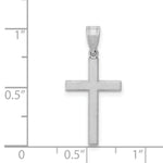 Load image into Gallery viewer, 14K White Gold Latin Cross 22x12mm Pendant
