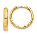 Load image into Gallery viewer, 14K Yellow Gold Hinged Hoop Earrings  4mm width
