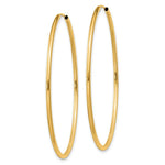Load image into Gallery viewer, 14K Yellow Gold 1.5mm Polished Round Endless Hoop Earrings  1.5mm width
