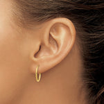 Load image into Gallery viewer, 14K Yellow Gold 1.25mm Endless Hoop Earring  1.25mm width
