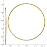 Load image into Gallery viewer, 14K Yellow Gold 1.25mm Endless Hoop Earring  1.25mm width
