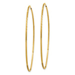 Load image into Gallery viewer, 14K Yellow Gold 1.25mm Diamond-cut Endless Hoop Earring  1.25mm width
