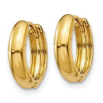 Load image into Gallery viewer, 14K Polished Hinged Hoop Earrings 5mm wide, size: 1/3"
