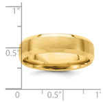 Load image into Gallery viewer, 14K Yellow Gold Stnadard Comfort Fit Satin Finish Beveled Edge Wedding Band Ring
