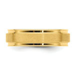 Load image into Gallery viewer, 14K Yellow Gold Standard Comfort Fit Fancy Double Grooved Wedding Band Ring
